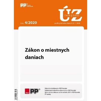 UZZ 4/2020 Zákon o miestnych daniach