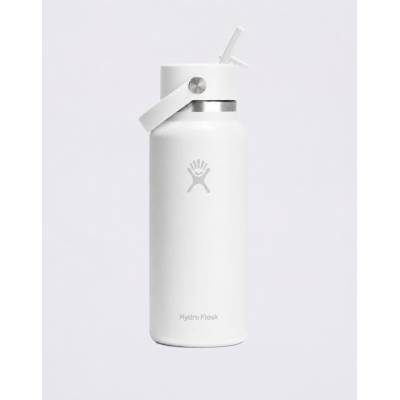 Hydro Flask Wide Mouth with Flex Straw Cap 946 ml White