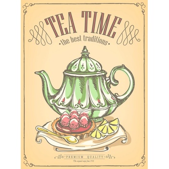 Ceduľa Premium Quality - Tea Time