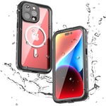 SHELLBOX Калъф за iPhone 15 Pro Max - ShellBox Waterproof IP68 MagSafe Case - черен