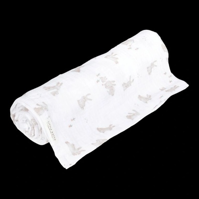 Little Dutch Osuška mušelín 120x120 cm Baby Bunny