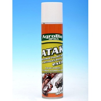 AgroBio Atak aerosol proti létajícímu a lezoucímu hmyzu Extra 400 ml