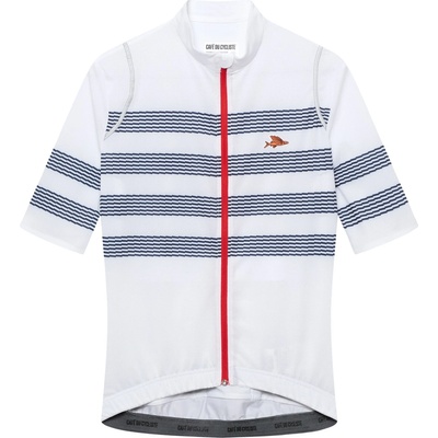 CafÉ du cycliste Дамска фланелка с къс ръкав за колоездене CAFÉ DU CYCLISTE Women's Mona Cycling jersey - Mariniere (156-3105-0214)