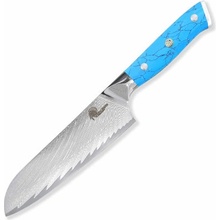 SOK Nůž kuchyňský Santoku 180 mm Blue Stone VG-10 Damascus