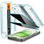 Spigen iPhone 16 Plus SPIGEN EZ FIT екранен протектор стъкло 2бр 2.5D, 9H + рамка, TRANSFER AGL06885 (AGL06885)