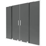 Mexen Velar L Duo двукрилен плъзгащ се параван за вана 200 x 150 cm, графит, бял - 896-200-003-42-20 (896-200-003-42-20)