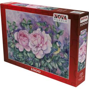 Nova Puzzle Пъзел Nova puzzle от 1000 части - Две розови рози (41096)