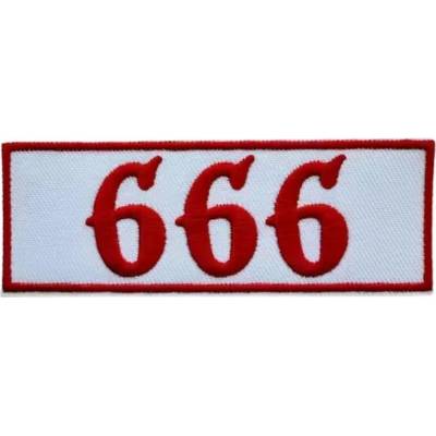 Nášivka - Easure - 666 Red White