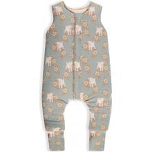 Sleepee spací vak s nohavicami Vintage Animals Sky Blue Cream