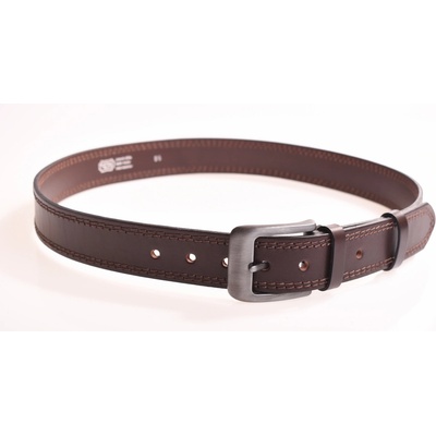 Penny Belts pánský kožený opasek hnědý 60032- 02-2-40