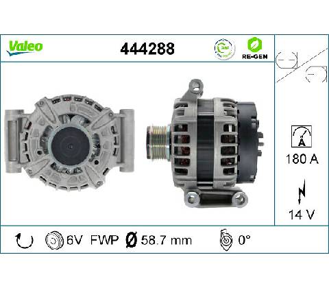 VALEO Alternátor 444288