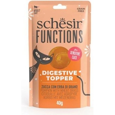 Schesir Cat Digestive Topper dýně a pšeničná tráva 40 g