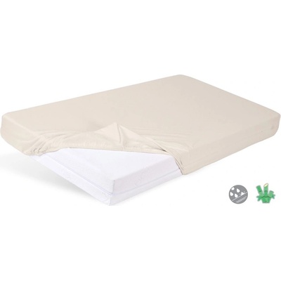 BabyMatex Nepropustné prostěradlo Bamboo Béžové 60x120