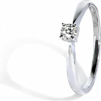 Blink-Blink Zásnubný prsteň z bieleho zlata s diamantom 1176BDG