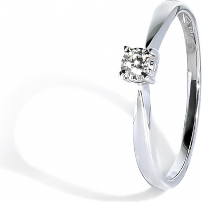 Blink-Blink Zásnubný prsteň z bieleho zlata s diamantom 1176BDG