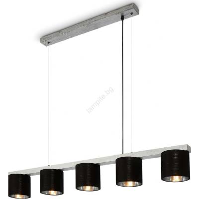 Briloner - Пендел LURI 5xE14/25W/230V каучуково дърво (BL1346)