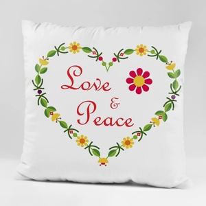 Art gift Възглавничка - Love & Peace