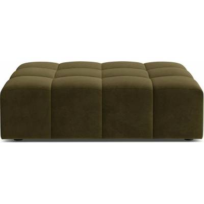 Cosmopolitan Design Khaki zamatová podnožka Chicago