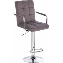 LuxuryForm Design Verona Velur na striebornom tanieri tmavo šedá