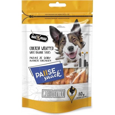 Hau&Miau tyčinky z kože obalené kuracím mäsom 80 g