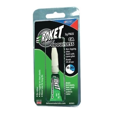 Deluxe Materials Roket Odourless Гел секундно лепило безопасно за пяна 3ml