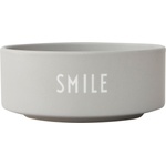 Design Letters Купа за закуски Snack Smile сива (10204010CLGRSMILE)