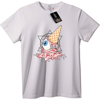 NOONEBRAND Тениска Око сладолед - 6XL, White