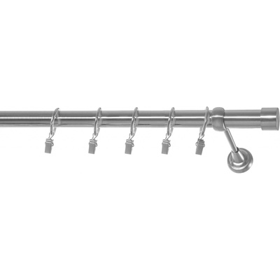 Rolmajster Kovová záclonová tyč Nehrdzavejúca oceľ Jednoduchá 25 mm 250 cm