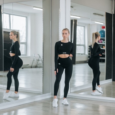 Czech Virus bezešvé legíny černé