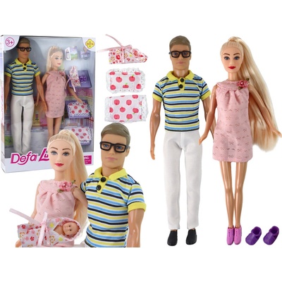 Lean Toys Tehotná Lucy a Ken Kevin Rodinka