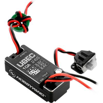 HOBBYWING БЕК стабилизатор на напрежение Hobbywing Водоустойчив BEC 10A V2 Car UBEC 2-6s Waterproof HW30603003 (HW30603003)