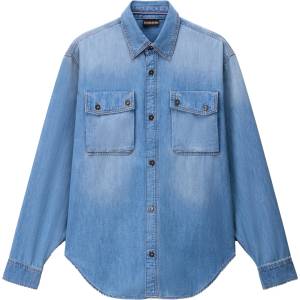 Napapijri Мъжка риза с копчета Napapijri O-Kiene L/S Shirt - Denim - размер XL (033-2820-0114)