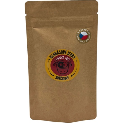 Jimmy's Food Hovězí jerky klobásky, Bites hořčicové 40 g