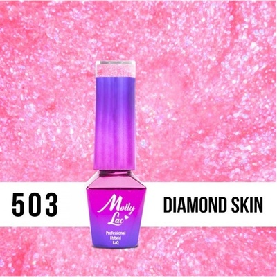 Molly Lac gel lak 503 Bling it on! Diamond Skin Růžová 5 ml