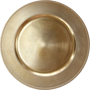 Horecano HORECANO-Подложна чиния с релефен кант 33 cm ЗЛАТНА (T119) (0193693)