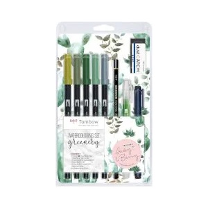 Tombow Маркери Dual Brush Pen Greenery