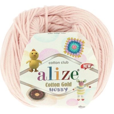 Alize Cotton Gold Hobby New 382 púdrovo ružová