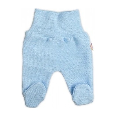 Baby Nellys Pletené kojenecké polodupačky Hand Made Baby Nellys světle modré