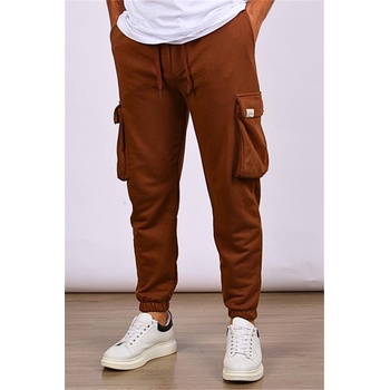 Madmext Мъжко спортно долнище с карго джобове 6514 - Кафяво #385622 (385622_Тъмно кафяв)