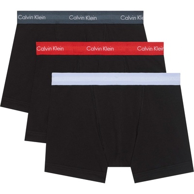 Calvin Klein Боксерки Calvin Klein 3-Pack Cotton Stretch Boxer Shorts - Ink/Red/Blu WB