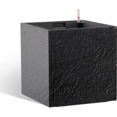 Flower Lover Samozavlažovací kvetináč Cubico Stone antracit, 33 cm
