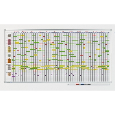 Legamaster Professional keramická roční plánovací tabule 100 x 200 cm