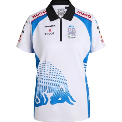 Hugo Дамска блуза с яка Hugo H Racing Bulls F1 2025 Polo Shirt Womens - White