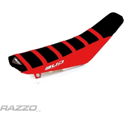 Potah sedla BudRacing Seat Cover FullTraction Honda CRF450R 21-.. CRF250R 22-.. Black Red