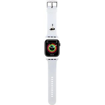 Karl Lagerfeld Karl Head NFT Řemínek pro Apple Watch 38/40/41 White KLAWMSLKNH