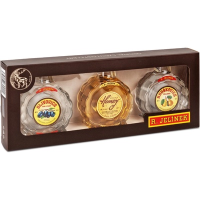 R. Jelínek Slivovice, Bohemia Honey a Hruškovice 3 x 0,2 l (set)