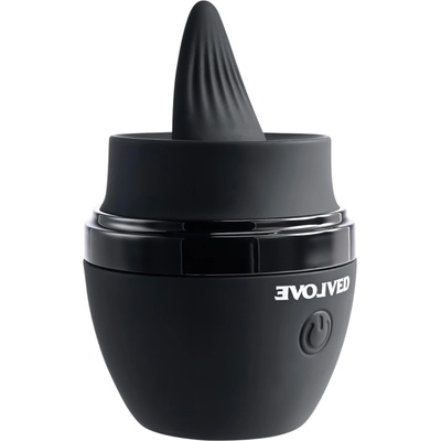 EVOLVED Tongue Tied - акумулаторен езиков вибратор (черен)