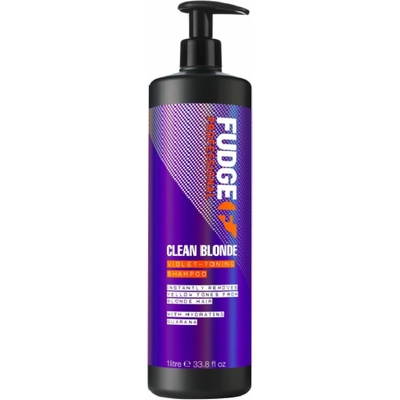 Fudge Clean Blonde Violet Toning Shampoo tónovací šampon pro blond vlasy 1000 ml