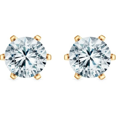 SAVICKI Náušnice The Journey: žlté zlato, laboratórne diamanty TJ-K01-BR-075-LAB-Z