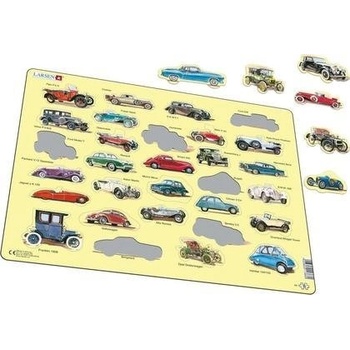 Larsen Maxi LA-AK1 Пъзел с формички 30 броя Превозни средства (7023852113660) (7023852113660)